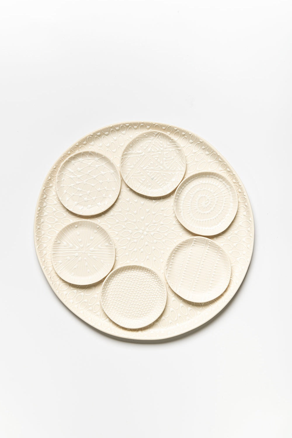 Full Seder Plate | White