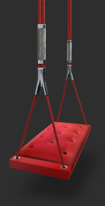 Luxury Swing. Cotton Red & Black Buttons