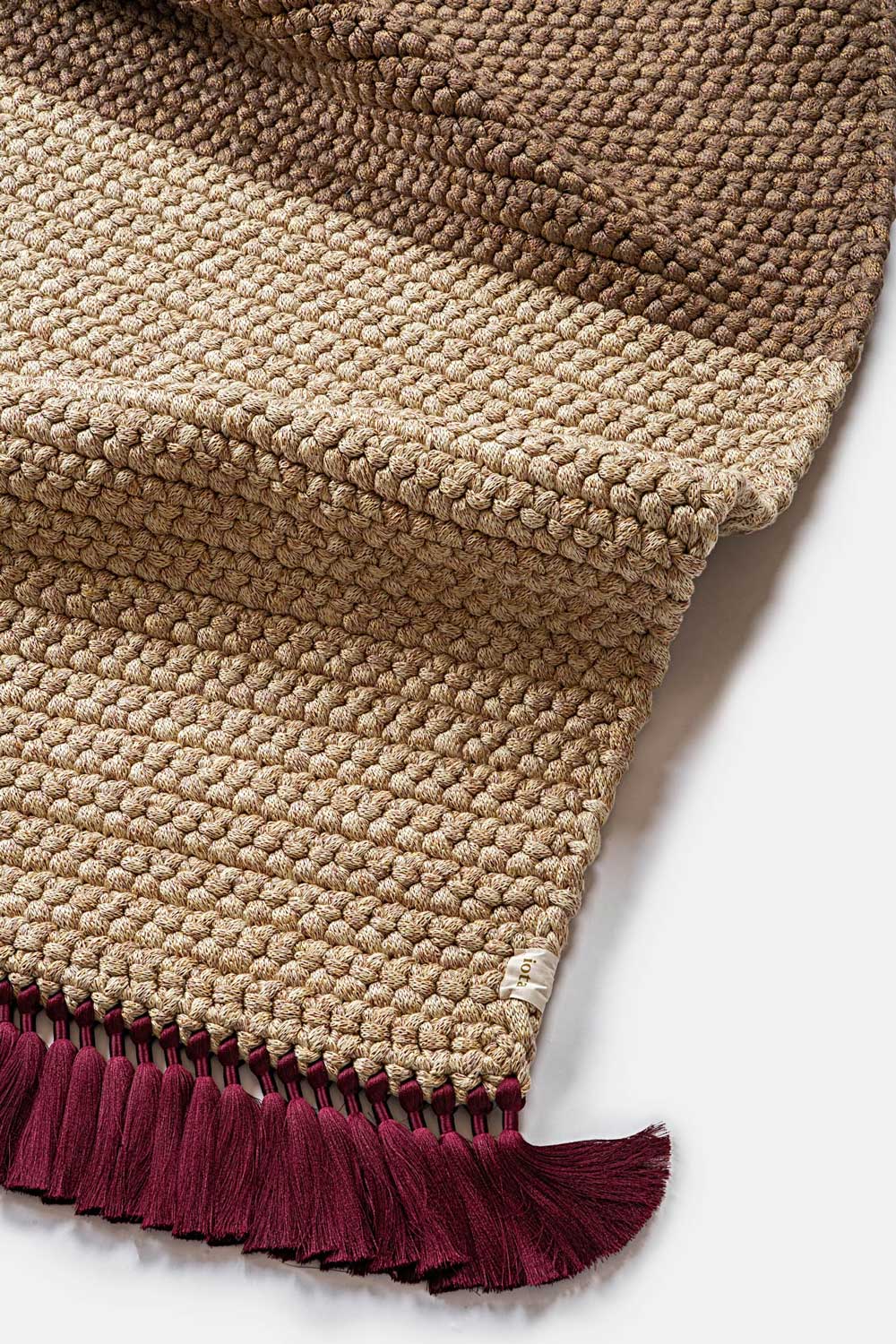 Two Tone Ginger Thick Rug 
