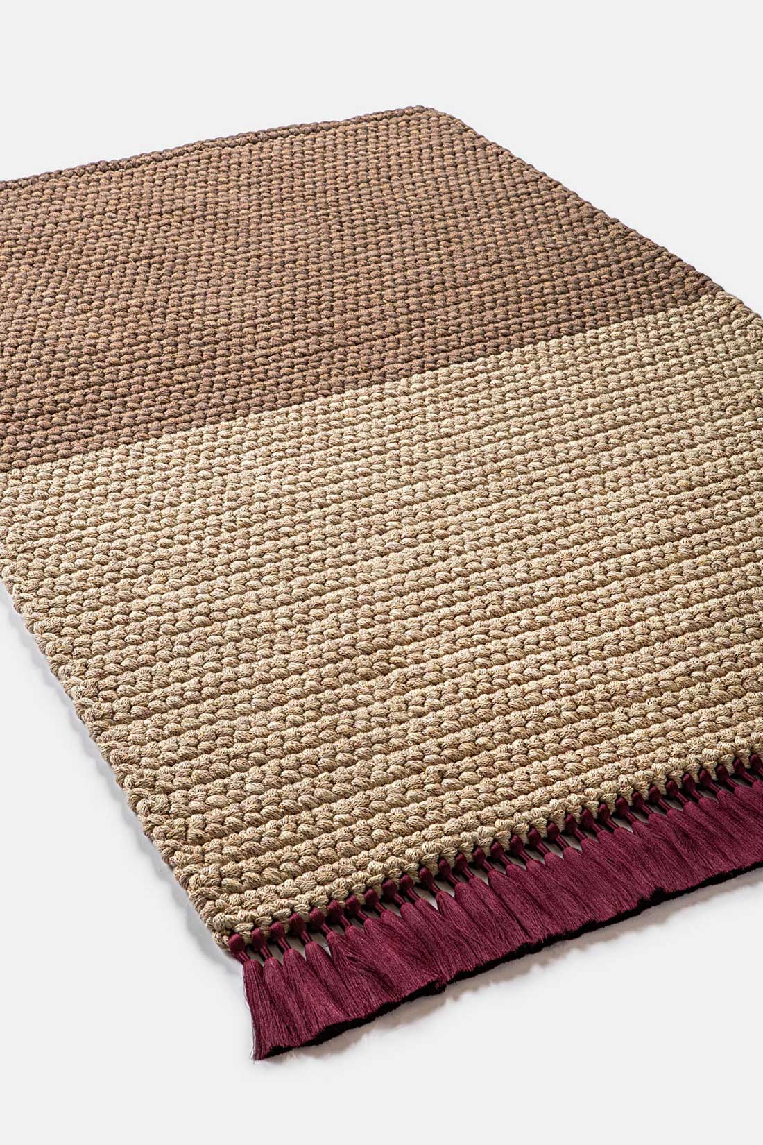 Two Tone Ginger Thick Rug 