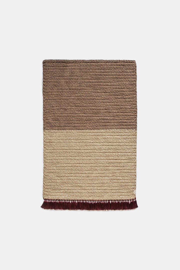 Two Tone Ginger Thick Rug 