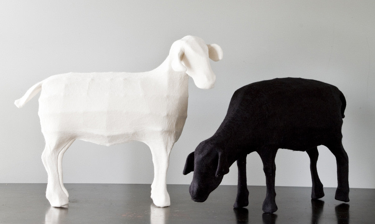 Felted Sheep Sculpture