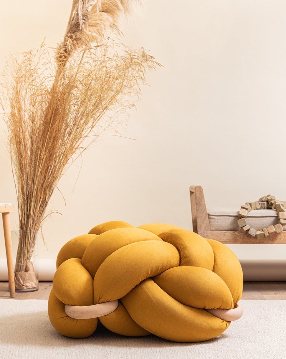 Knot Floor Cushion - Suede (Vegan) – BaBoo