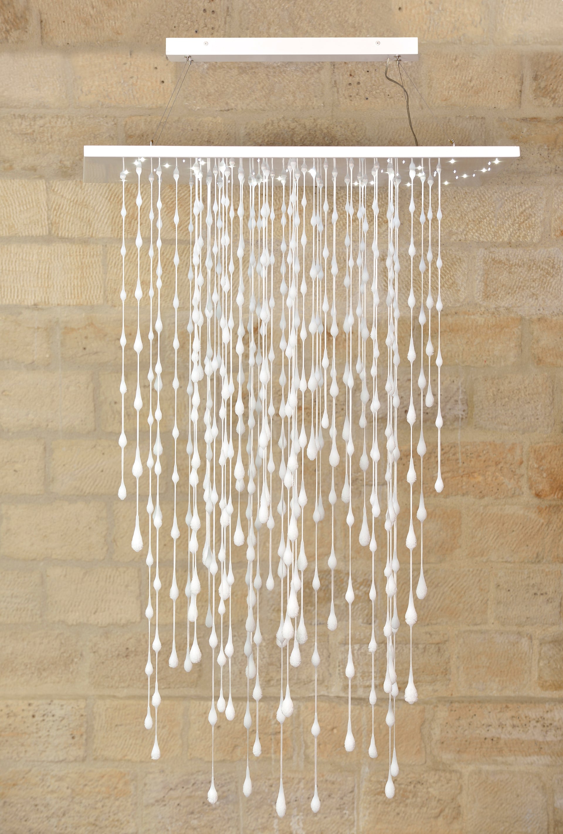 Pearl Strands Ceiling Fixture by Tzuri Gueta