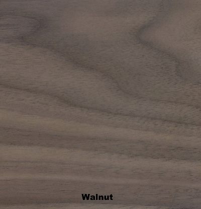 Walnut veneer finish
