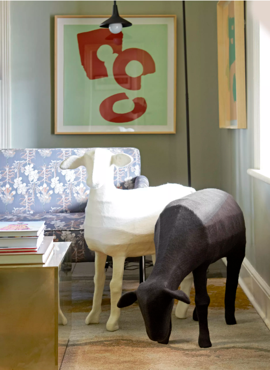 Felted Sheep Sculpture